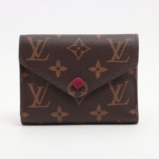 ルイヴィトン(LOUIS VUITTON)のヴィトン ポルトフォイユヴィクトリーヌ   フューシャ レディース コンパ(財布)