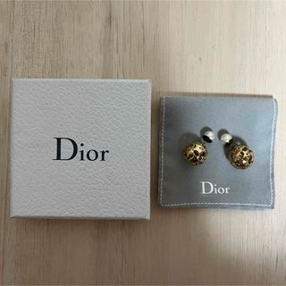 Christian Dior - レア ディオール トライバルボールピアス パール ピアス ゴールド