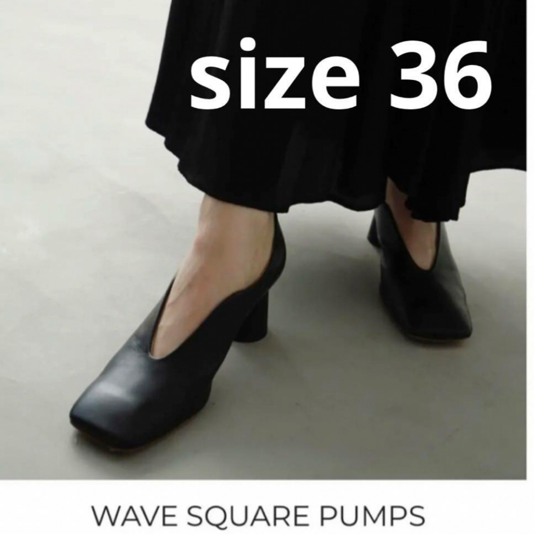 CLANE クラネ WAVE SQUARE PUMPS パンプス CLANE クラネ WAVE SQUARE PUMPS パンプス