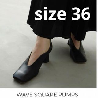 CLANE クラネ WAVE SQUARE PUMPS パンプス