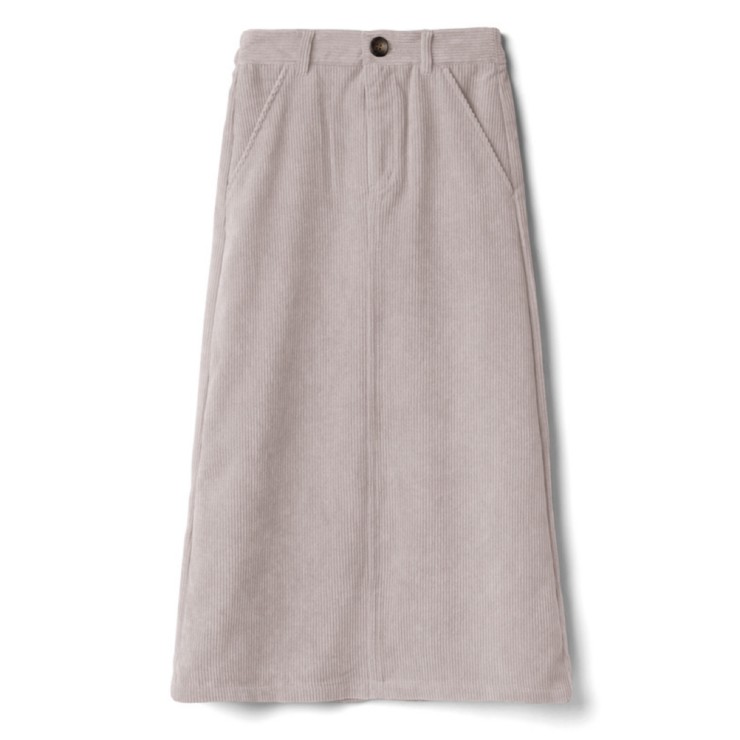GRL(グレイル)のGRL グレイル　コーデュロイスカート グレージュ Mサイズ レディースのスカート(ロングスカート)の商品写真