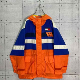 トミーヒルフィガー(TOMMY HILFIGER)の【レアカラー】90s トミーヒルフィガー ナイロンジャケット ビビッドカラー(ナイロンジャケット)