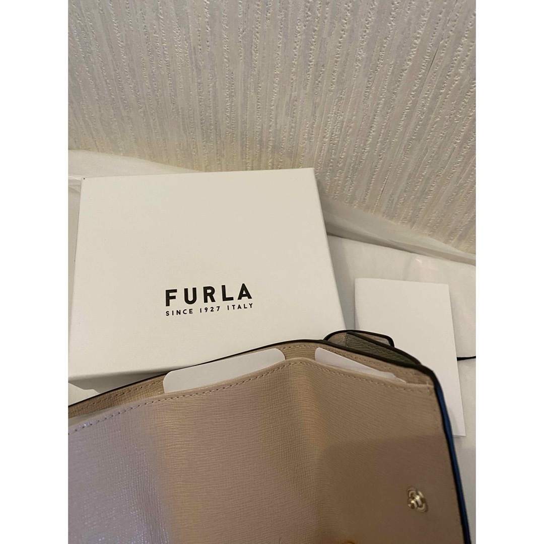 Furla(フルラ)のFURLAフルラ　三つ折り財布 バビロン　BABYLON ミニ財布　グレー レディースのファッション小物(財布)の商品写真