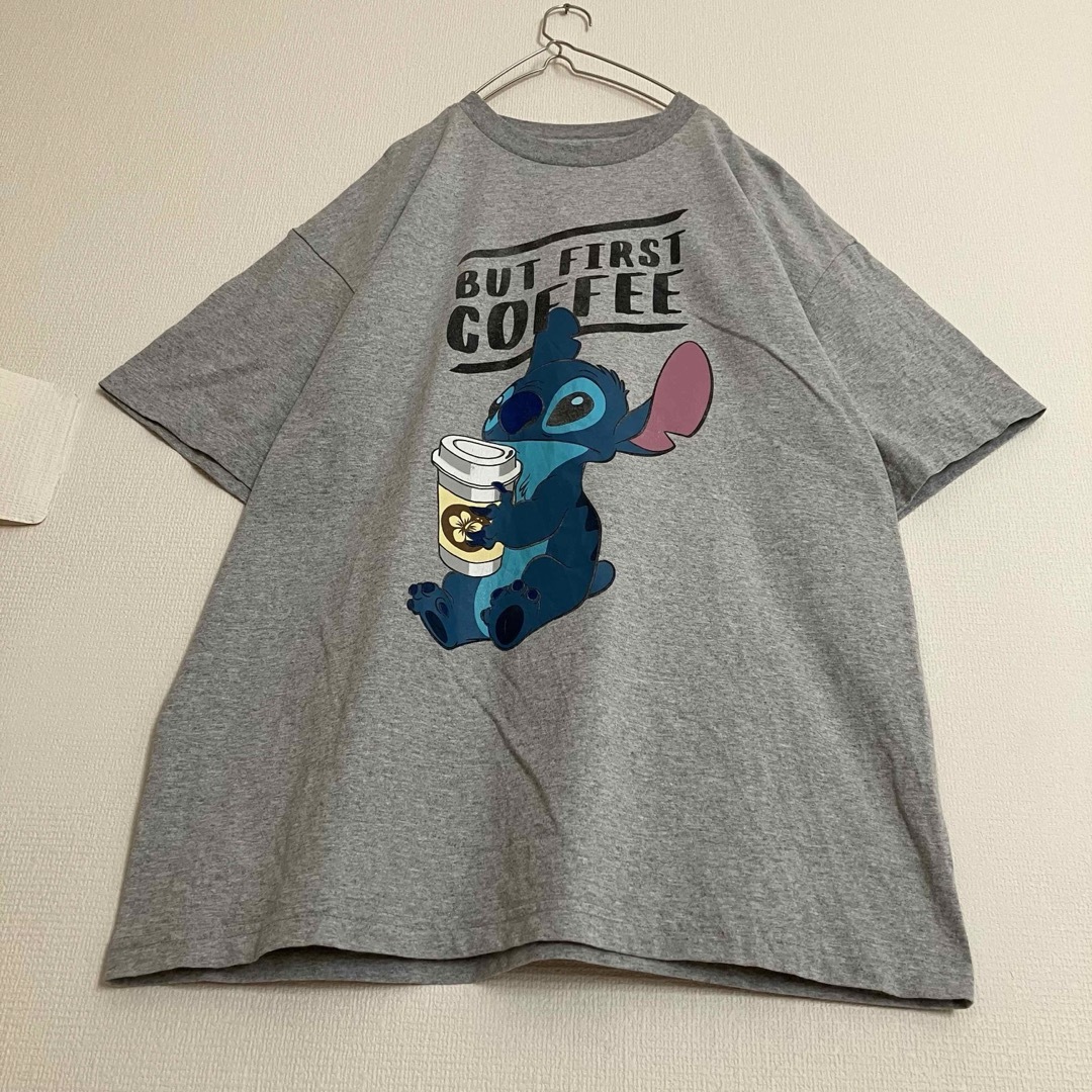 Disney(ディズニー)のDisneyディズニースティッチアニメキャラクタームービーTシャツ映画tシャツ メンズのトップス(Tシャツ/カットソー(半袖/袖なし))の商品写真