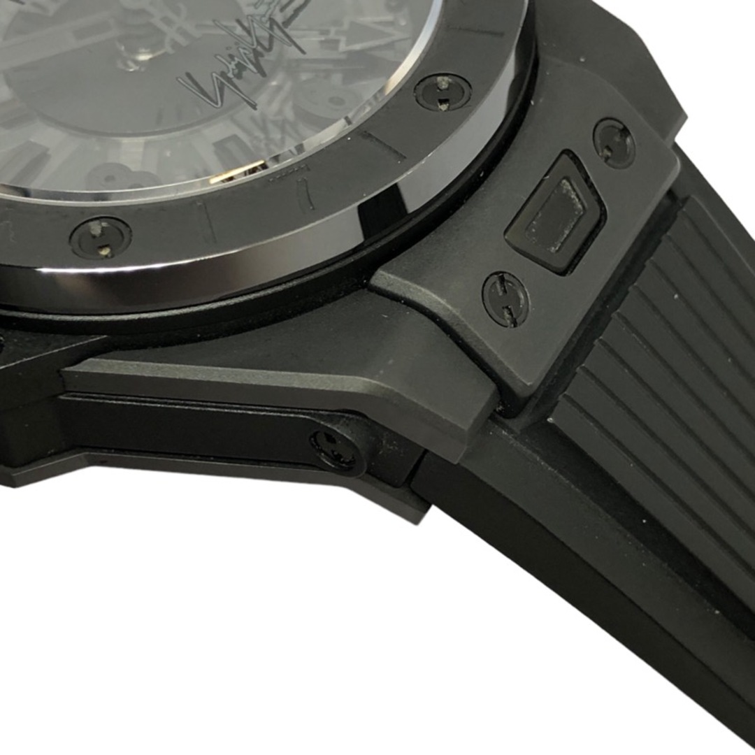 HUBLOT(ウブロ)の　ウブロ HUBLOT ビッグバン GMT オールブラック ヨウジヤマモト 471.CI.1114.RX.YOY20 ブラック セラミック/ラバーベルト 自動巻き メンズ 腕時計 メンズの時計(その他)の商品写真