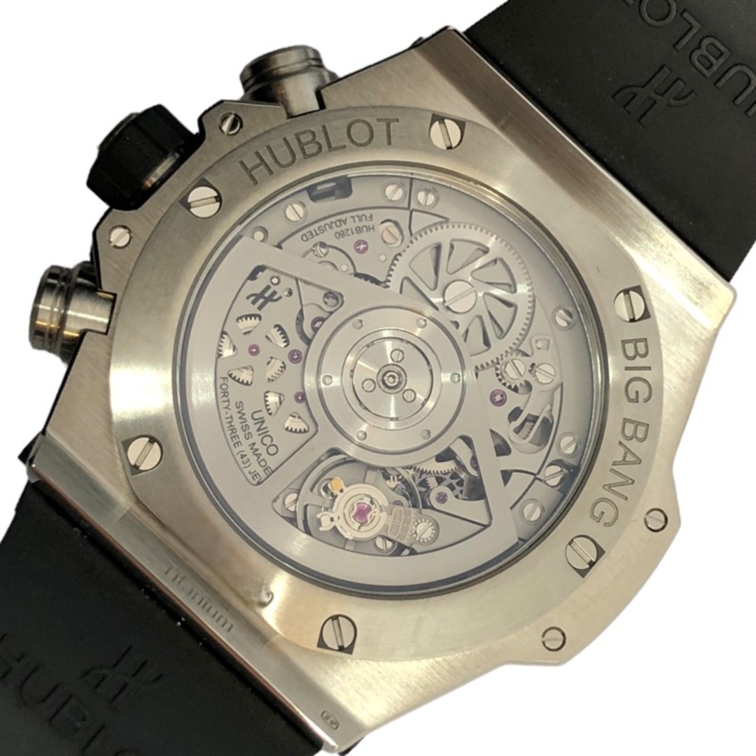 HUBLOT(ウブロ)の　ウブロ HUBLOT ビッグバン ウニコ チタニウム パヴェダイヤ 441.NX.1171.RX.1704 シルバー チタン/ラバーベルト 自動巻き メンズ 腕時計 メンズの時計(その他)の商品写真