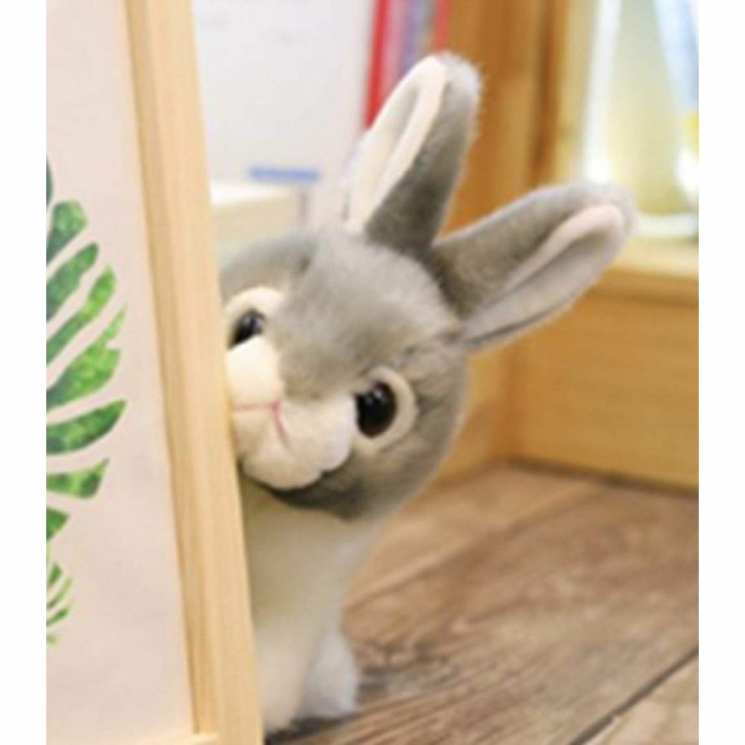 【色: ブラウン】うさぎ ぬいぐるみ 愛くるしい ウサギのぬいぐるみ 癒しのひと キッズ/ベビー/マタニティのおもちゃ(ぬいぐるみ/人形)の商品写真