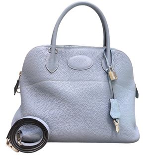 エルメス(Hermes)の　エルメス HERMES ボリード31 ▢O刻印 ブルーリン/シルバー金具 トリヨンクレマンス レディース ハンドバッグ(ショルダーバッグ)