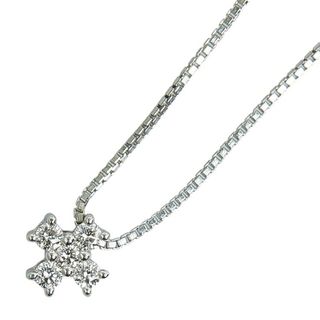 タサキ(TASAKI)のK18WG ホワイトゴールド ペンダントネックレス ダイヤ 0.10ct 【1-0150864】(ネックレス)