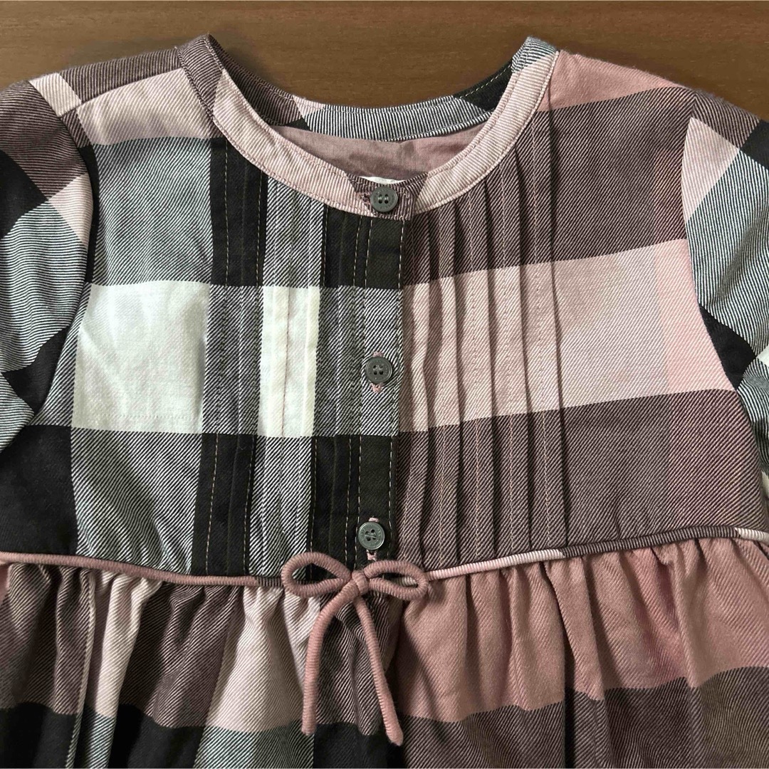 BURBERRY(バーバリー)のBURBERRY バーバリー　ピンクチェックワンピース キッズ/ベビー/マタニティのキッズ服女の子用(90cm~)(ワンピース)の商品写真