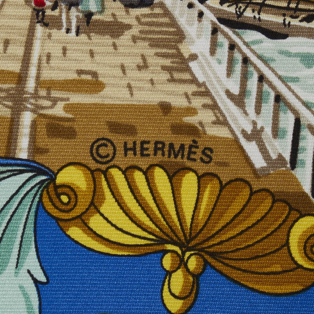 Hermes(エルメス)のエルメス カレ90 L'ENTENTE CORDIALE 仏英同盟 スカーフ シルク レディース HERMES 【222-50914】 レディースのファッション小物(バンダナ/スカーフ)の商品写真