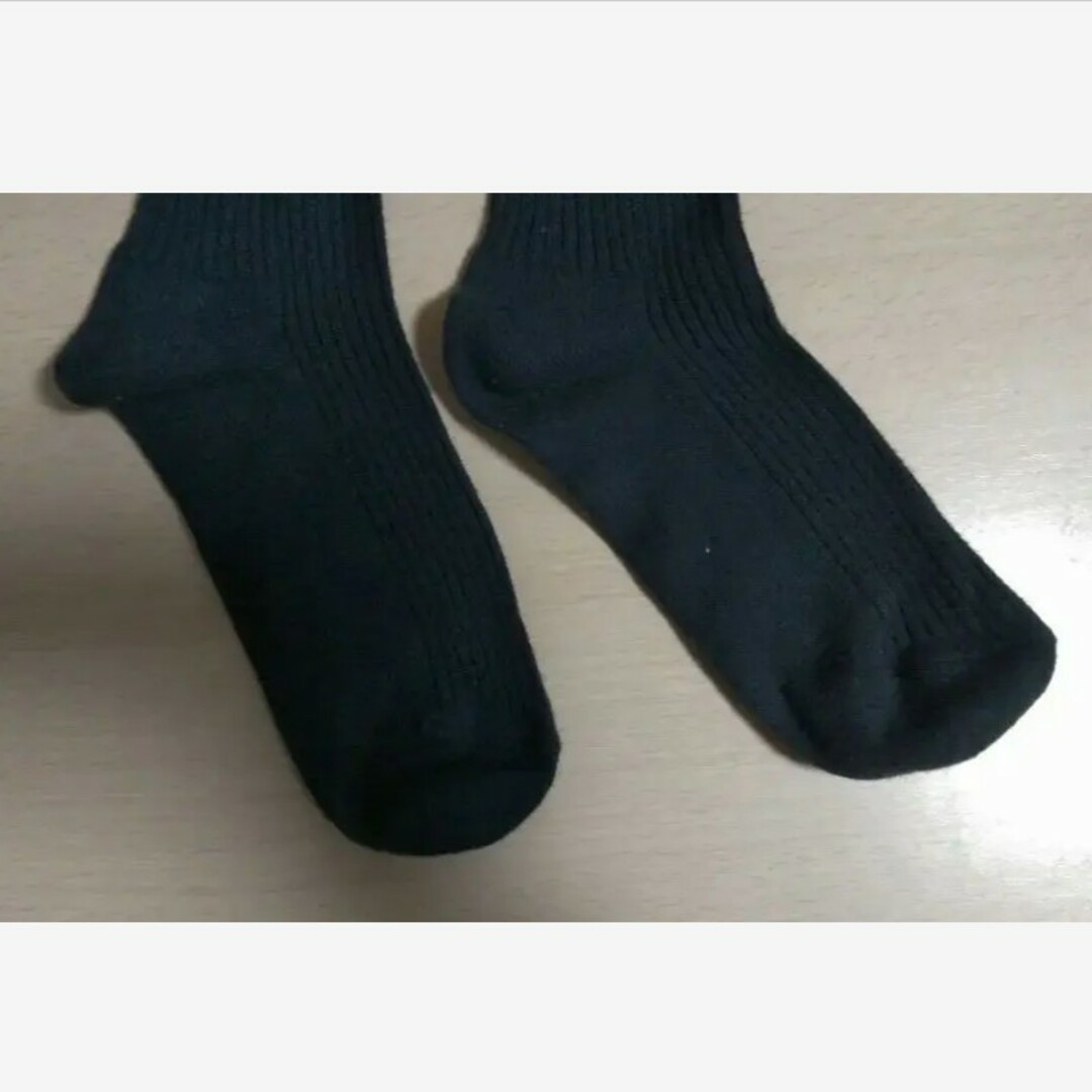 24　25　26　3足セット黒未使用ソックス靴下スポーツレッグ　春　匿名 メンズのレッグウェア(ソックス)の商品写真