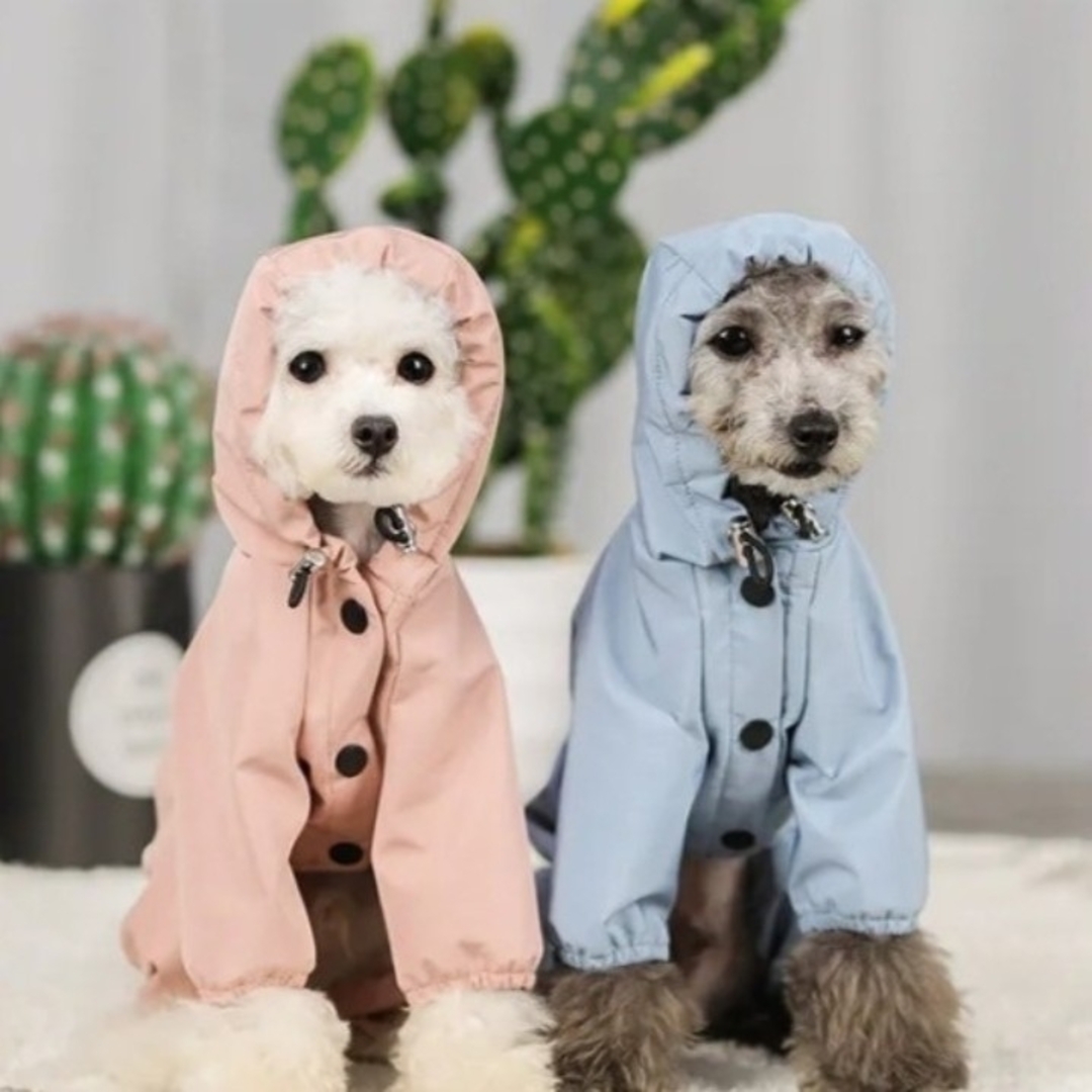 犬用 犬 レインコート Sサイズ ポンチョ ペット 雨具 夜間反射 防水 犬服 その他のペット用品(犬)の商品写真