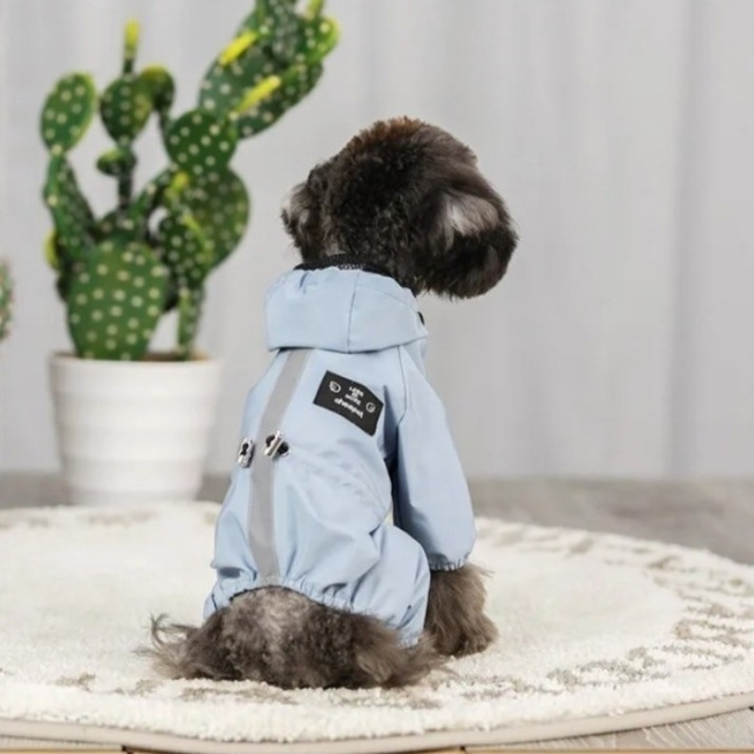 犬用 犬 レインコート Sサイズ ポンチョ ペット 雨具 夜間反射 防水 犬服 その他のペット用品(犬)の商品写真