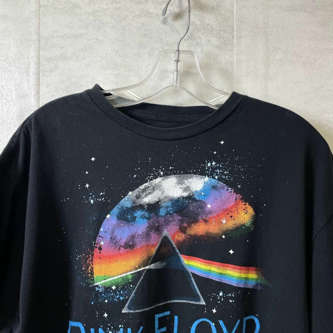 MUSIC TEE(ミュージックティー)のバンドＴシャツ　ピンクフロイド　PINKFLOYD　サイズＬ　黒ブラック　古着 メンズのトップス(Tシャツ/カットソー(半袖/袖なし))の商品写真