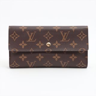 ルイヴィトン(LOUIS VUITTON)のヴィトン ポルトフォイユインターナショナル   ブラウン レディース 長財(財布)