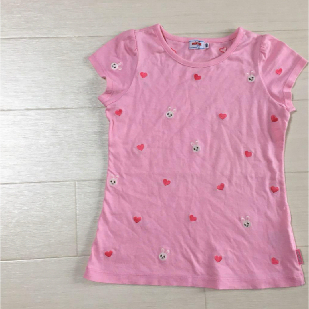 mikihouse(ミキハウス)のMIKIHOUSE ミキハウス　ぷちうさこ　　　半袖　Tシャツ キッズ/ベビー/マタニティのキッズ服女の子用(90cm~)(Tシャツ/カットソー)の商品写真