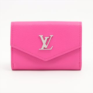 ルイヴィトン(LOUIS VUITTON)のヴィトン ポルトフォイユロックミニ   ピンク レディース コンパクトウォ(財布)