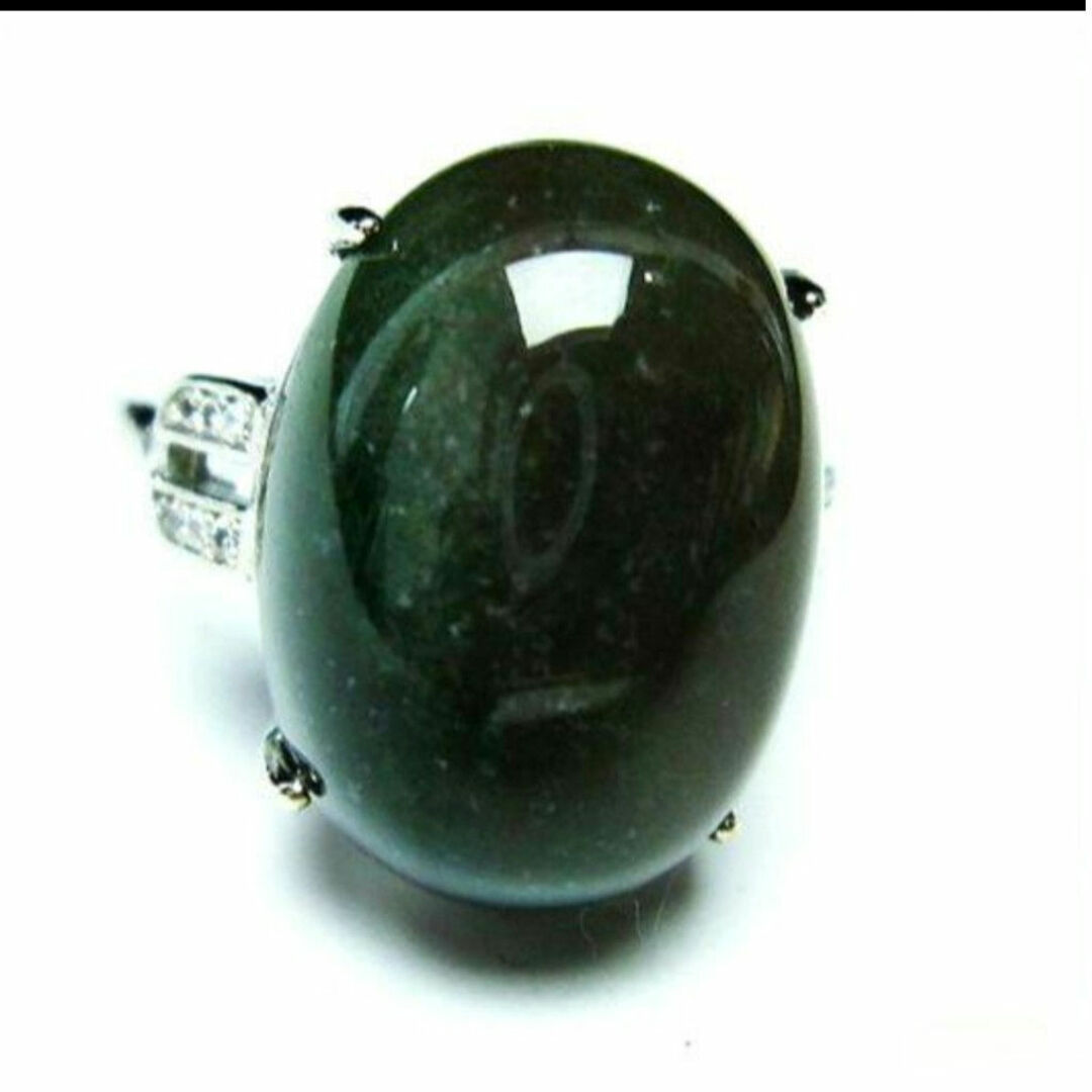 【五穀豊穣の石】モスアゲート  SILVER925  指輪 リング  天然石 メンズのアクセサリー(リング(指輪))の商品写真