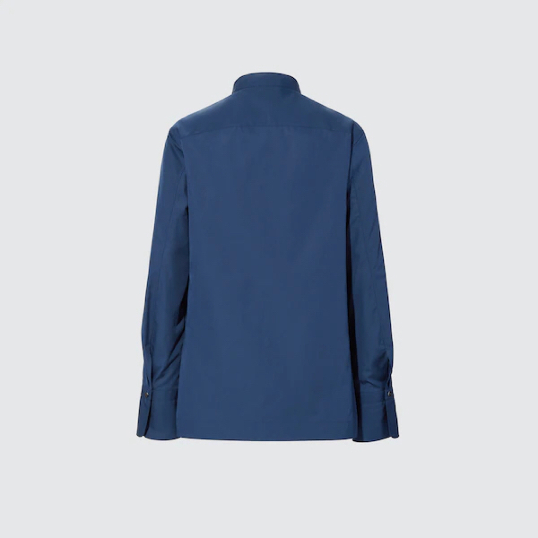 UNIQLO(ユニクロ)のスーピマコットンスタンドカラーシャツ（長袖） レディースのトップス(シャツ/ブラウス(長袖/七分))の商品写真