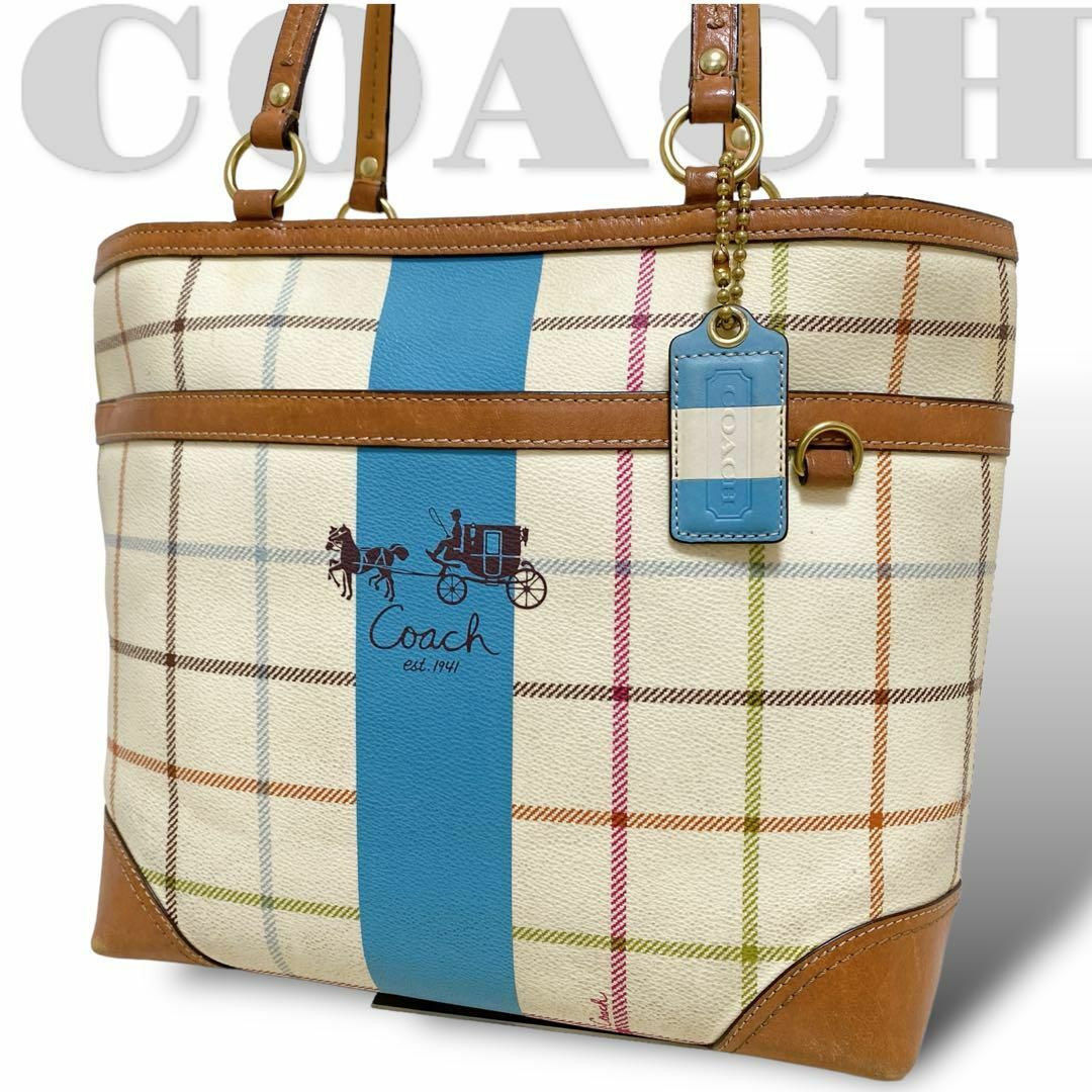 COACH(コーチ)の【コーチ】COACH ハンドバッグ 肩掛け ヘリテージ チェック 12561 レディースのバッグ(トートバッグ)の商品写真