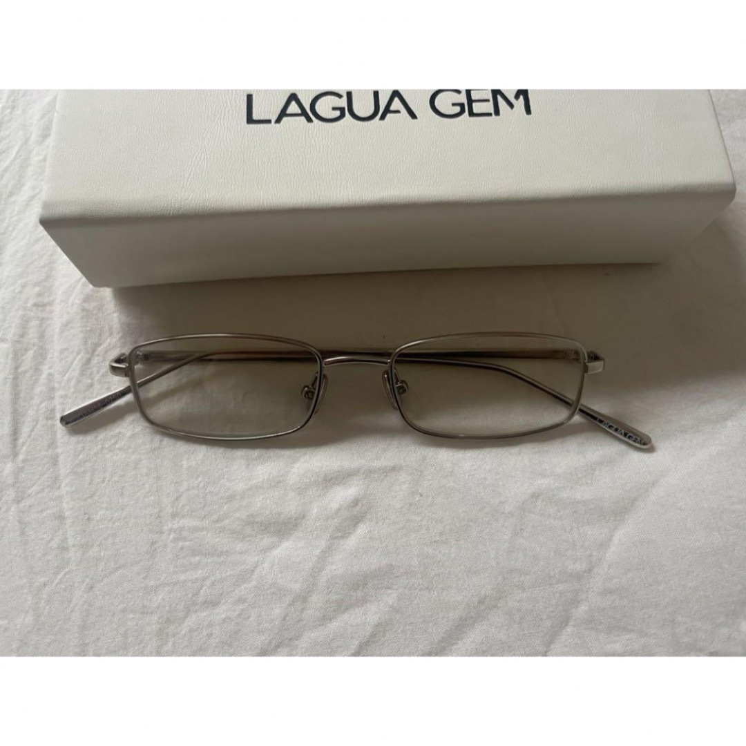 LAGUA GEM(ラグアジェム)のlagua gem narrow アイウェア メガネ サングラス シルバー レディースのファッション小物(サングラス/メガネ)の商品写真