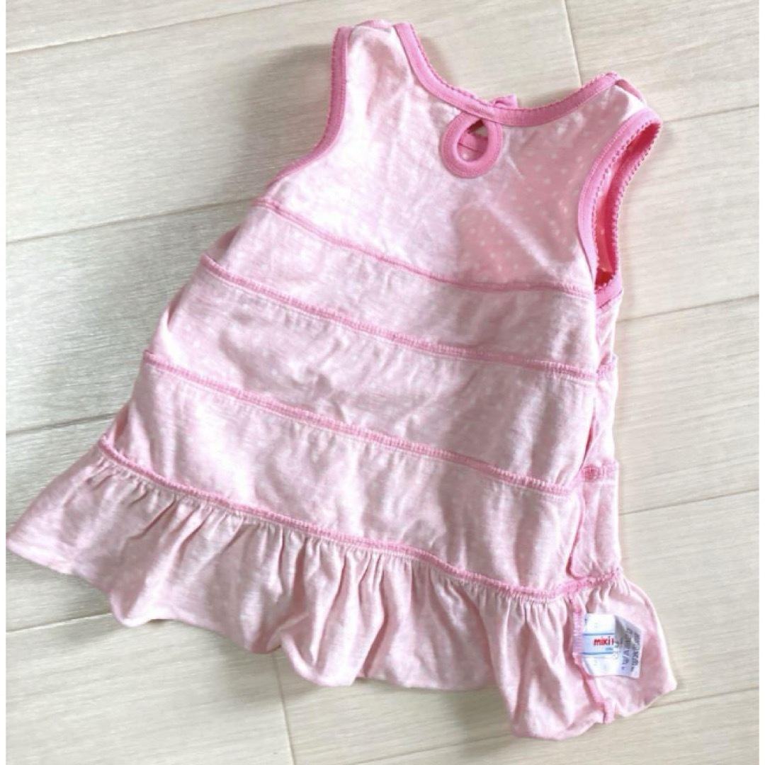 mikihouse(ミキハウス)のMIKIHOUSE ミキハウス　うさこ　フリフリトップス キッズ/ベビー/マタニティのキッズ服女の子用(90cm~)(Tシャツ/カットソー)の商品写真