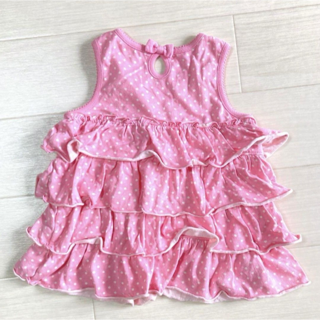 mikihouse(ミキハウス)のMIKIHOUSE ミキハウス　うさこ　フリフリトップス キッズ/ベビー/マタニティのキッズ服女の子用(90cm~)(Tシャツ/カットソー)の商品写真