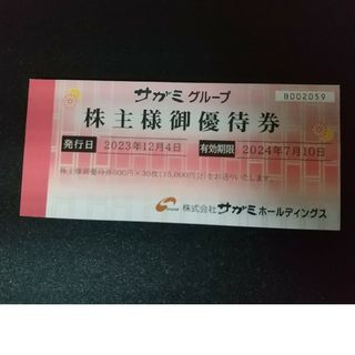 サガミグループ  株主優待券　15000円分