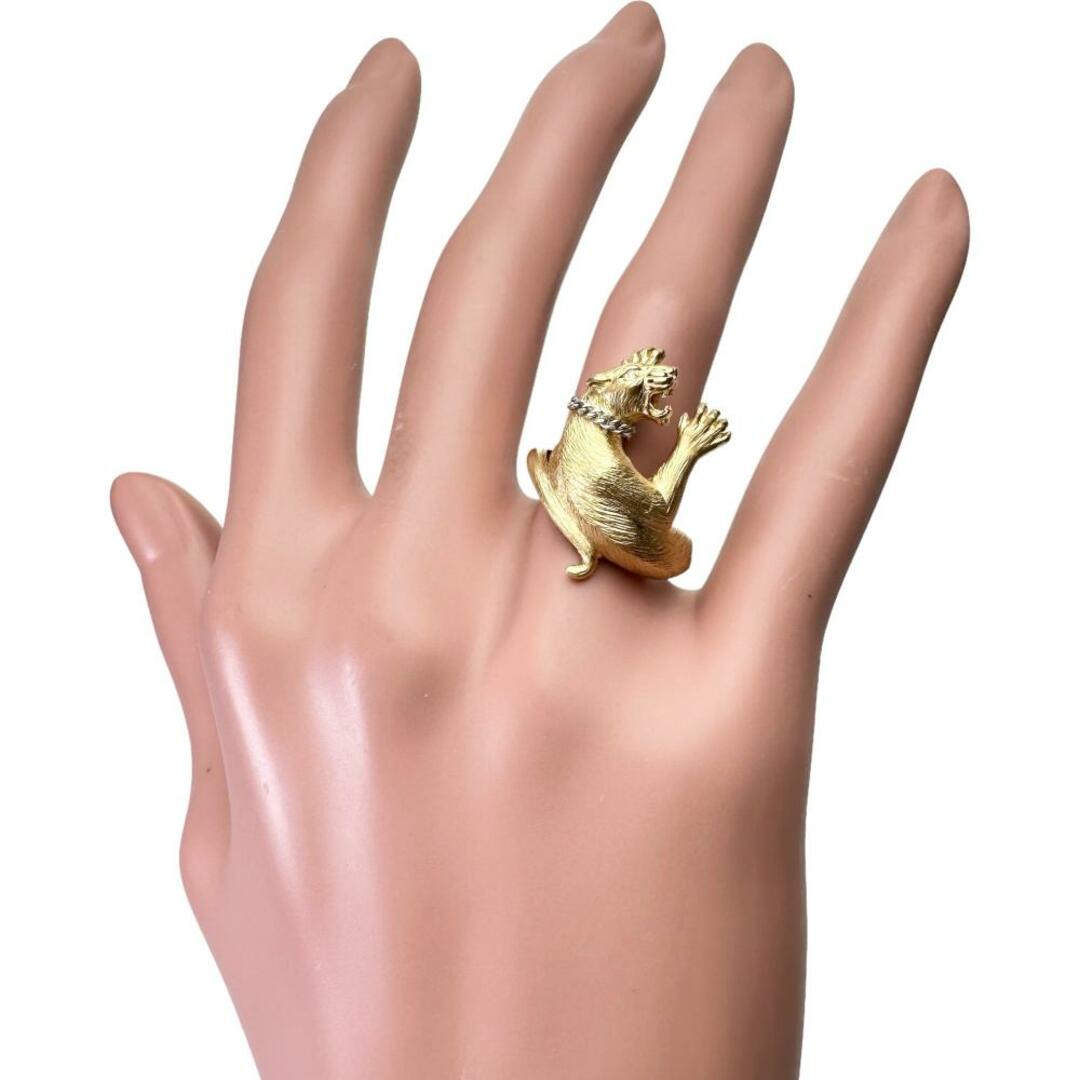 リング・指輪 豹/パンサー    K18 ダイヤモンド レディースのアクセサリー(リング(指輪))の商品写真