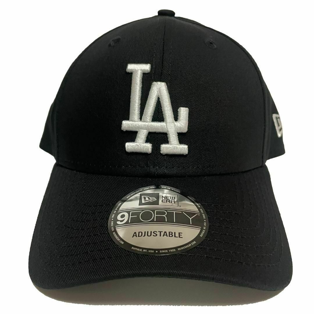 NEW ERA(ニューエラー)のアウトレット ニューエラ 帽子 キャップ LA 黒白 9FORTY ドジャース② メンズの帽子(キャップ)の商品写真