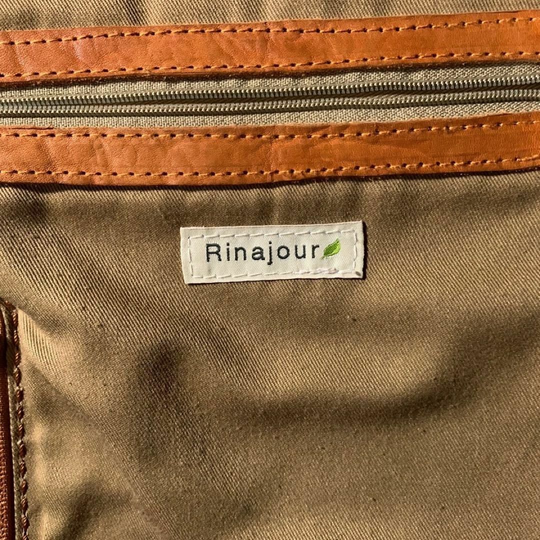 Rinajour(リナジュール)のrinajour リナジュール 本革 レザー リュック キャメル ベージュ レディースのバッグ(リュック/バックパック)の商品写真