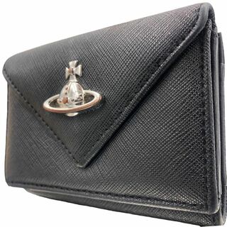 ヴィヴィアンウエストウッド(Vivienne Westwood)のヴィヴィアンウエストウッド レター型 サフィアーノレザー ブラック オーブ(財布)