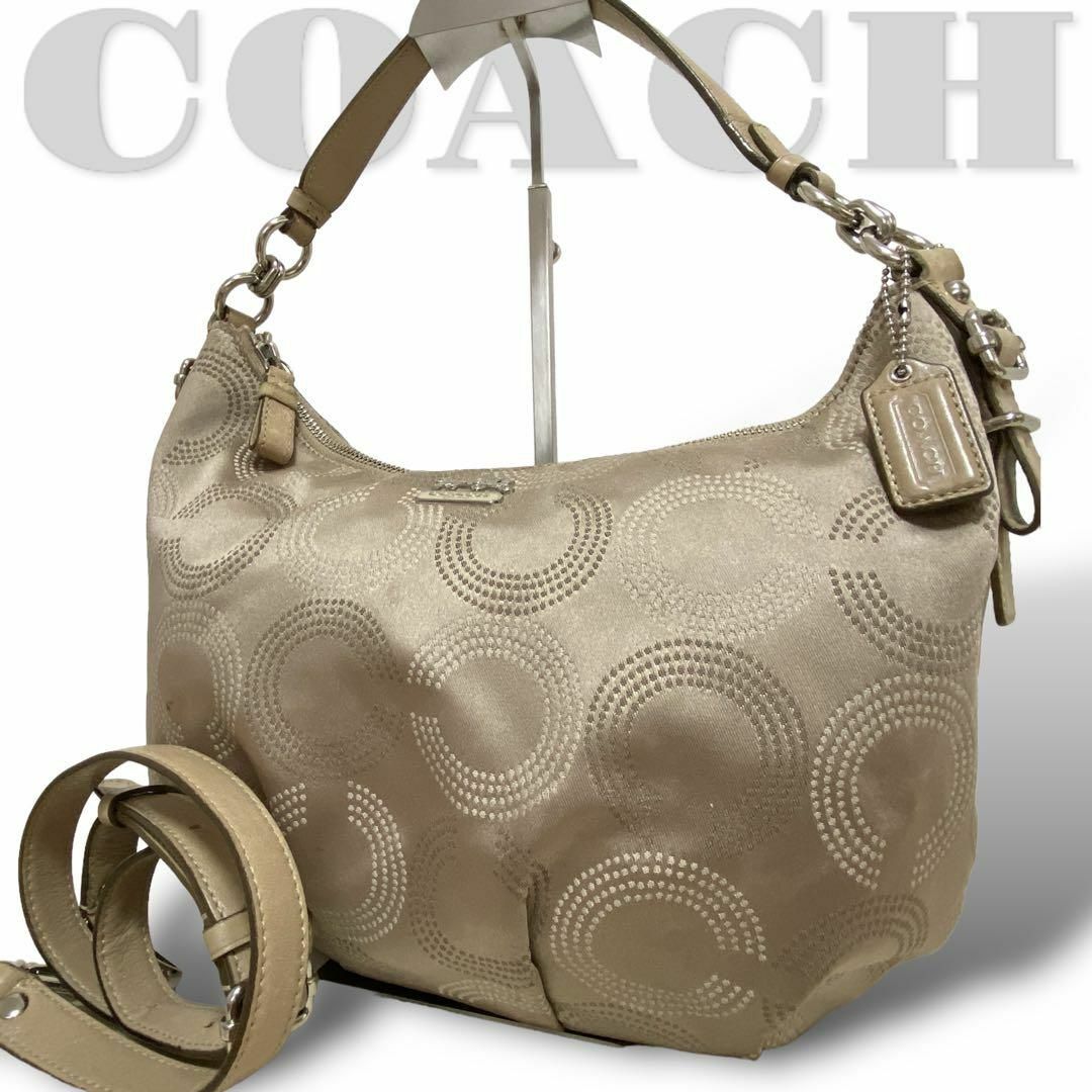 COACH(コーチ)の良品【COACH】 ショルダーバッグ 2way  オプアート 15929 レディースのバッグ(ショルダーバッグ)の商品写真