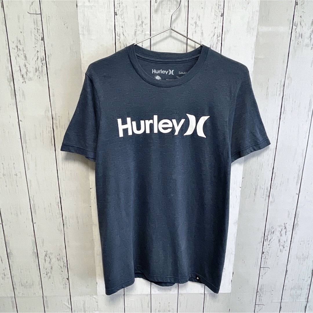 Hurley(ハーレー)のHurley　ハーレー　Tシャツ　S　ネイビー　プリント　ロゴ　クルーネック メンズのトップス(Tシャツ/カットソー(半袖/袖なし))の商品写真