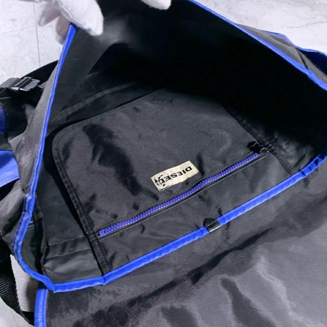 DIESEL - 00s DIESEL archive ナイロン メッセンジャーバッグ 黒 DIESEL - 00s DIESEL archive ナイロン メッセンジャーバッグ 黒