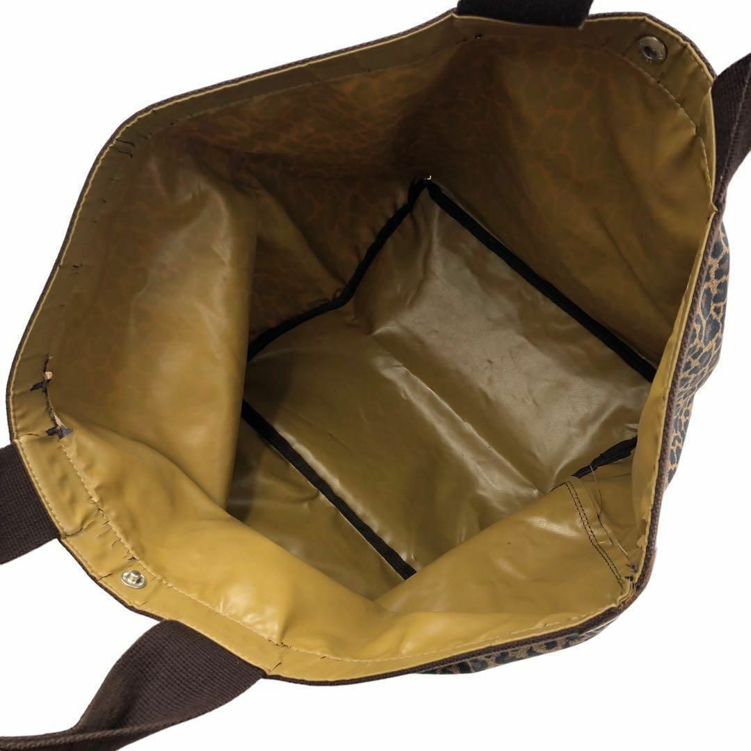 Herve Chapelier(エルベシャプリエ)のエルベシャプリエ パンサー 舟型 トートL レオパード ハンドバッグ 総柄 レディースのバッグ(ハンドバッグ)の商品写真