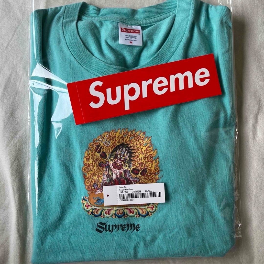 Supreme(シュプリーム)のsupreme person tee サイズM カラーteal メンズのトップス(Tシャツ/カットソー(半袖/袖なし))の商品写真