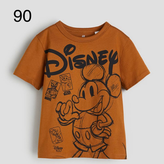 エイチアンドエム(H&M)の《新作》h&m  ディズニー100周年  ミッキーマウス　Tシャツ　90(Tシャツ/カットソー)