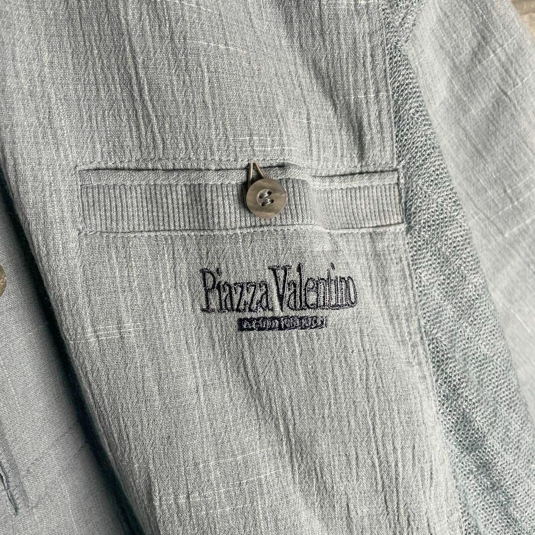 VINTAGE(ヴィンテージ)の[古着]セットアップ　半袖　シャツ　刺繍デザイン　ハーフボタン　シャーベット メンズのトップス(シャツ)の商品写真
