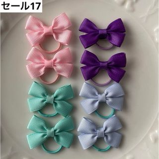 【セール17】ちょうちょリボン　キッズ　ヘアゴム　リボン(ファッション雑貨)