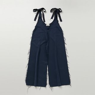 スローブイエナ(SLOBE IENA)のpapier Zigzag Rompers / Navy(サロペット/オーバーオール)