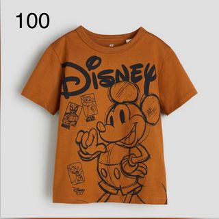 エイチアンドエム(H&M)の《新作》h&m  ディズニー100周年  ミッキーマウスTシャツ　100-105(Tシャツ/カットソー)