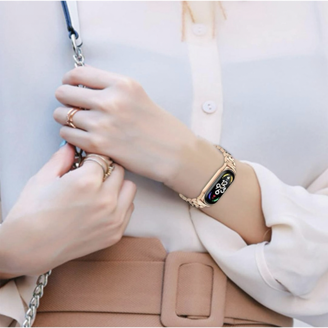 Xiaomi Smart Band 7 バンド ステンレス製 スマートバンド7 レディースのファッション小物(腕時計)の商品写真