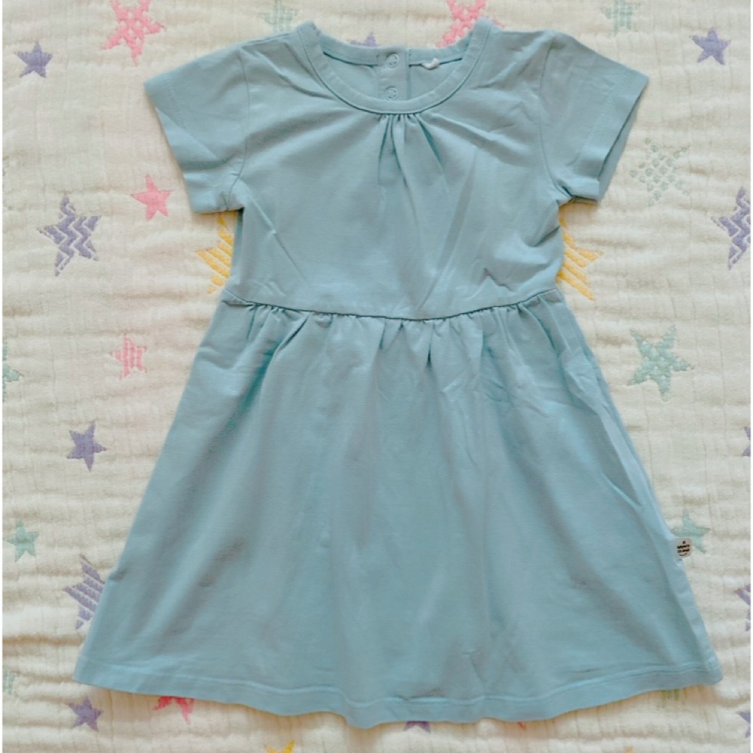 PETIT BATEAU(プチバトー)の☆美品☆インポートA HAPPY BRAND☆オーガニックコットンワンピース☆  キッズ/ベビー/マタニティのキッズ服女の子用(90cm~)(ワンピース)の商品写真