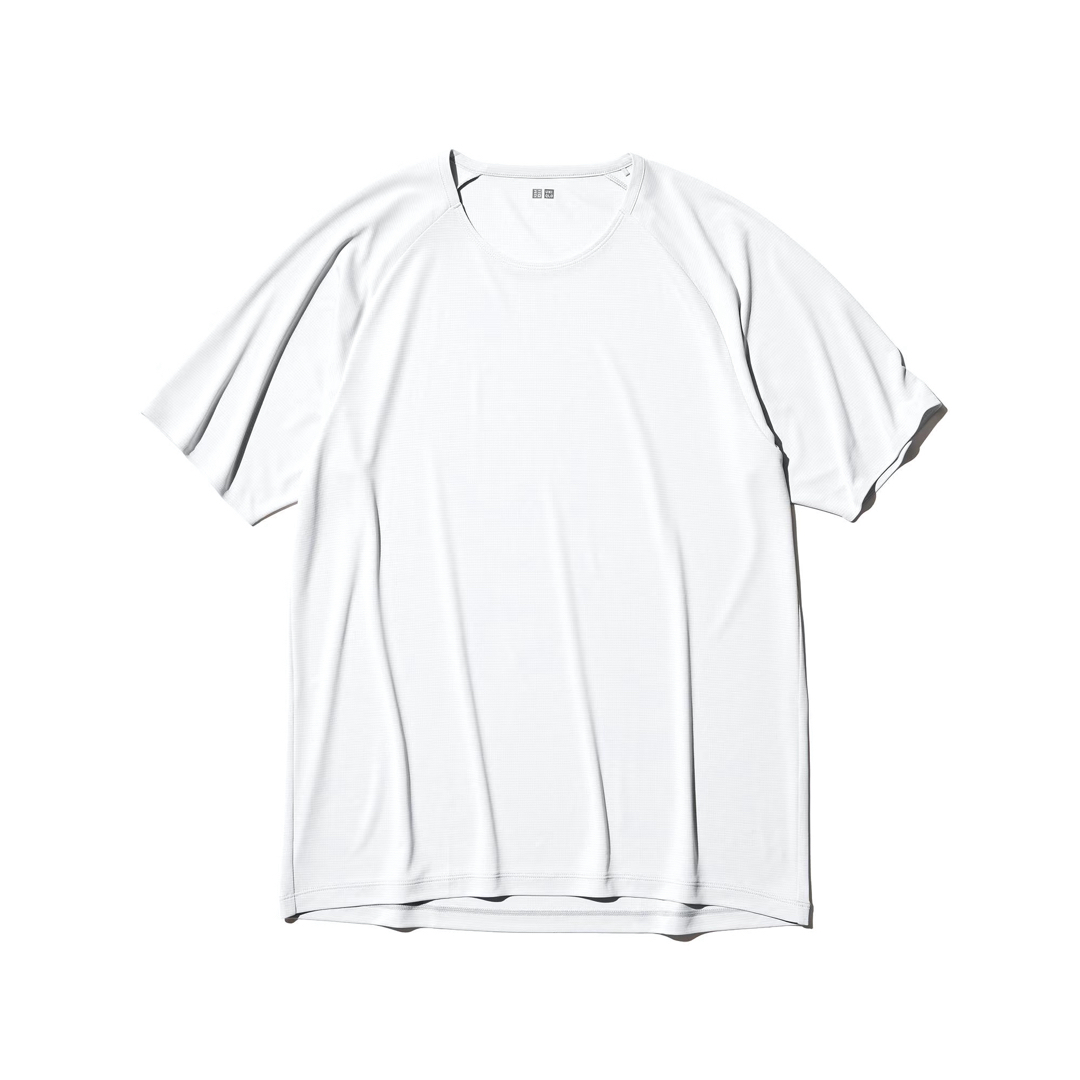 UNIQLO(ユニクロ)のユニクロ　ドライEXクルーネックTライト　WHITE メンズのトップス(Tシャツ/カットソー(半袖/袖なし))の商品写真