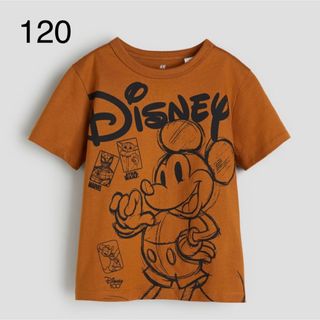 エイチアンドエム(H&M)の《新作》h&m  ディズニー100周年  ミッキーマウスTシャツ　120-130(Tシャツ/カットソー)