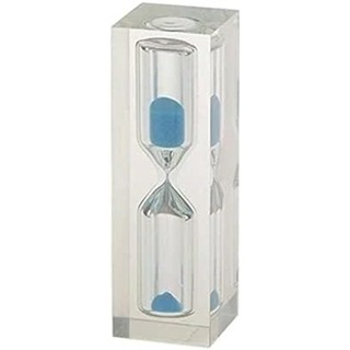 【残り１点】3分砂時計　キッチン　ギフト　装飾 　青　透明　おしゃれ　実用的(その他)