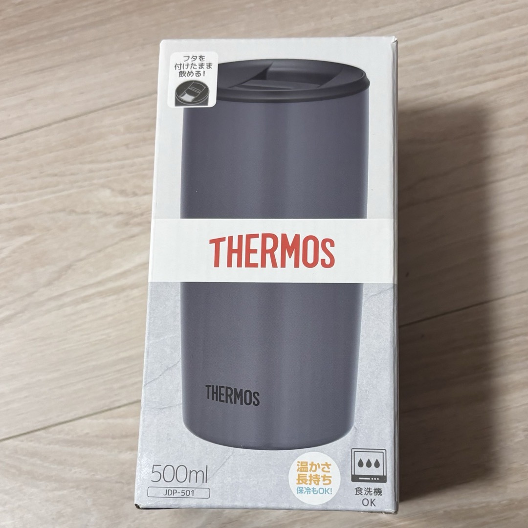 THERMOS(サーモス)のサーモス 真空断熱タンブラー ダークグレー インテリア/住まい/日用品のキッチン/食器(タンブラー)の商品写真