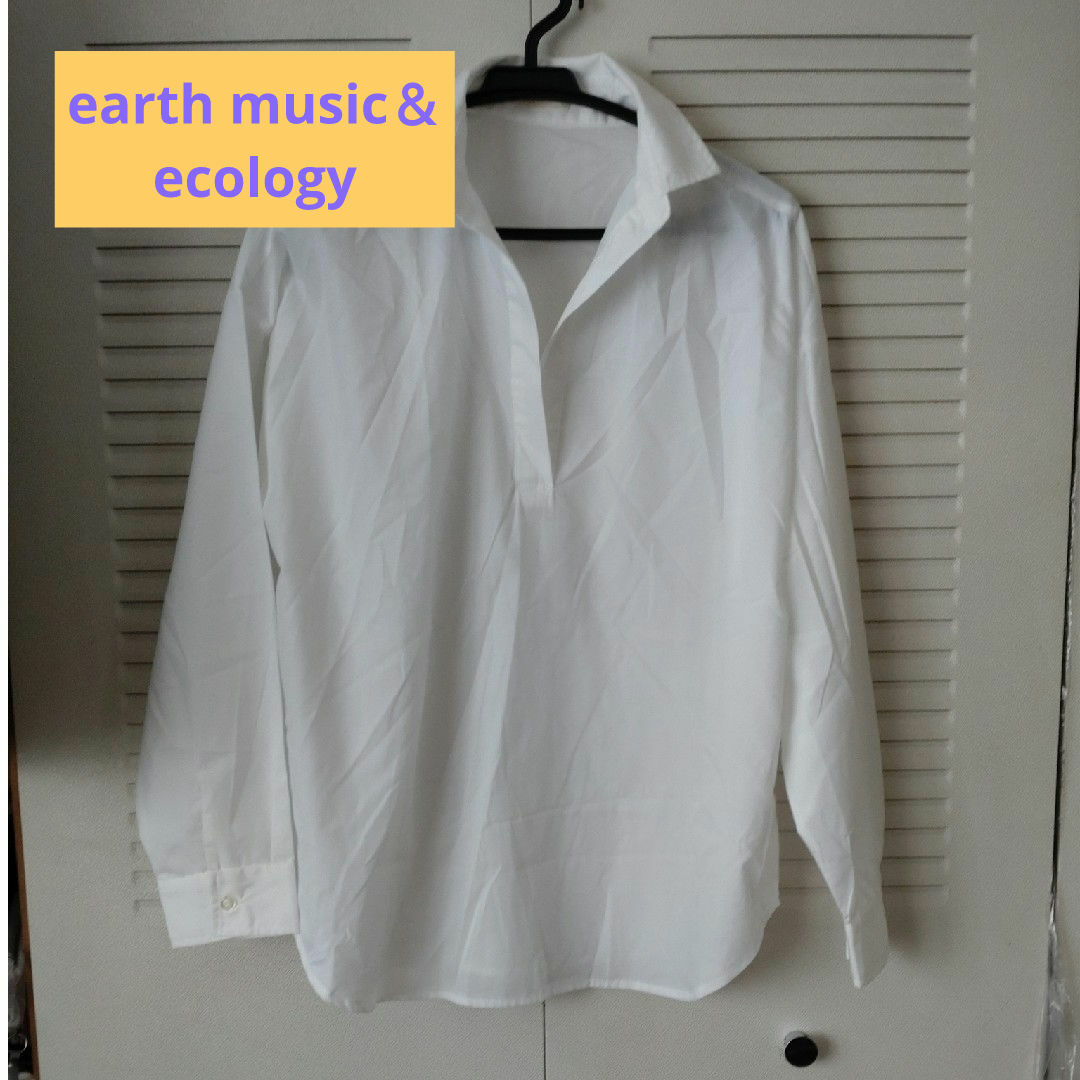 earth music & ecology(アースミュージックアンドエコロジー)のスキッパーシャツ レディースのトップス(シャツ/ブラウス(長袖/七分))の商品写真